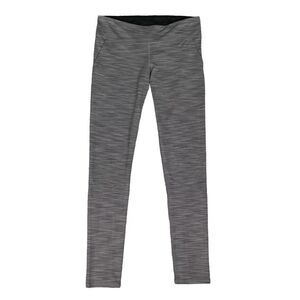 Under Armour Leggings Womens M Medium Gray Black Links Fitted Heatgear Yoga